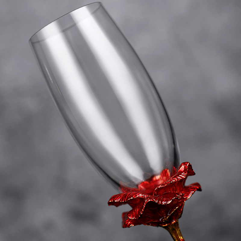 Creative enamelled Crystal Glass Champagne Glass Wine Glass Set for home Sparkling wine glasses