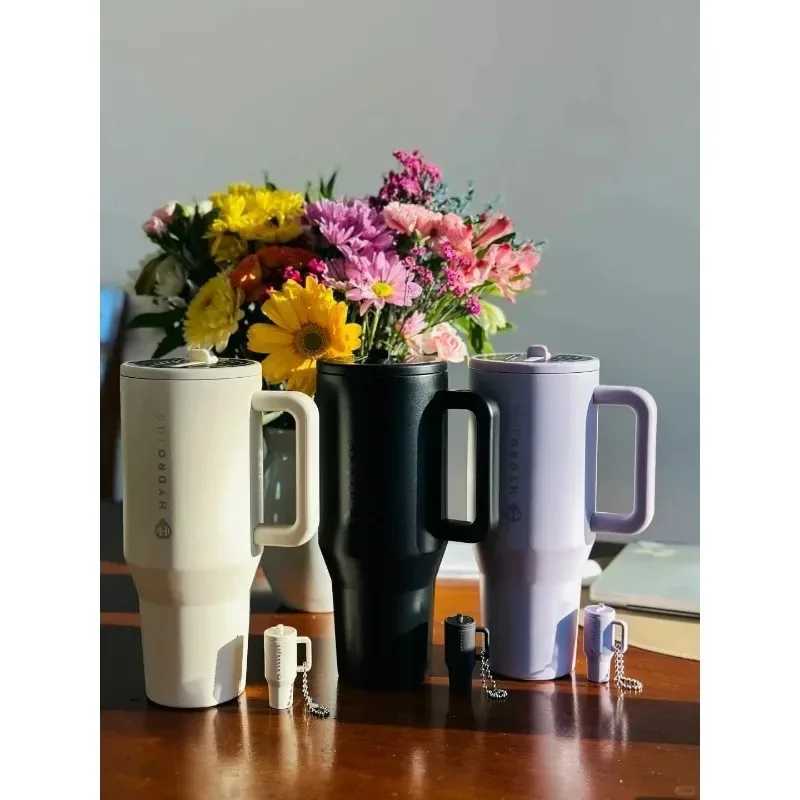 Traveler Tumbler 40OZ Straw Lid Stainless Steel Vacuum Insulated Mug Thermal Iced Travel Water Bottle Thermal Coffee Car CupCL240809