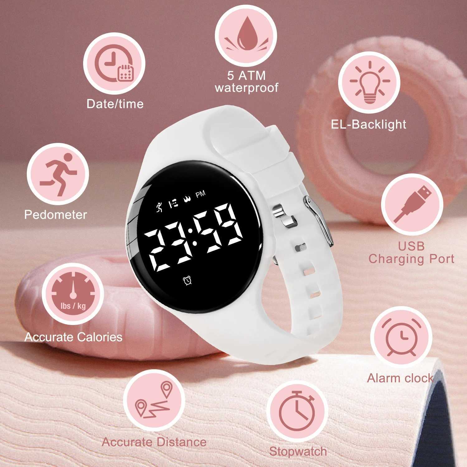 Digital Watch for Boys Girls Sport Watch with Fitness Tracker Alarm Clock Stopwatch No App and Waterproof Watch for Kids Ages 5- Y240809