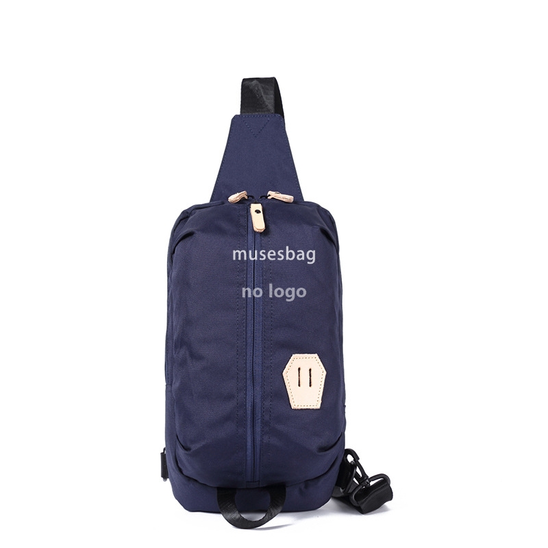 New men's chest bag crossbody bag Women's wear resistant storage bag shoulder backpack Outdoor retro student backpack