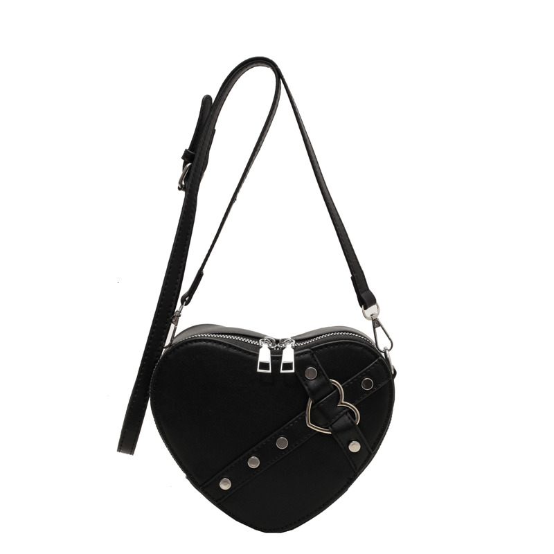 Fashion Designer Original Mini Handbag With Heart shaped Shape High quality And Multifunctional Compact Women s Rivet Shoulder Bag 2025 New Women s Wa
