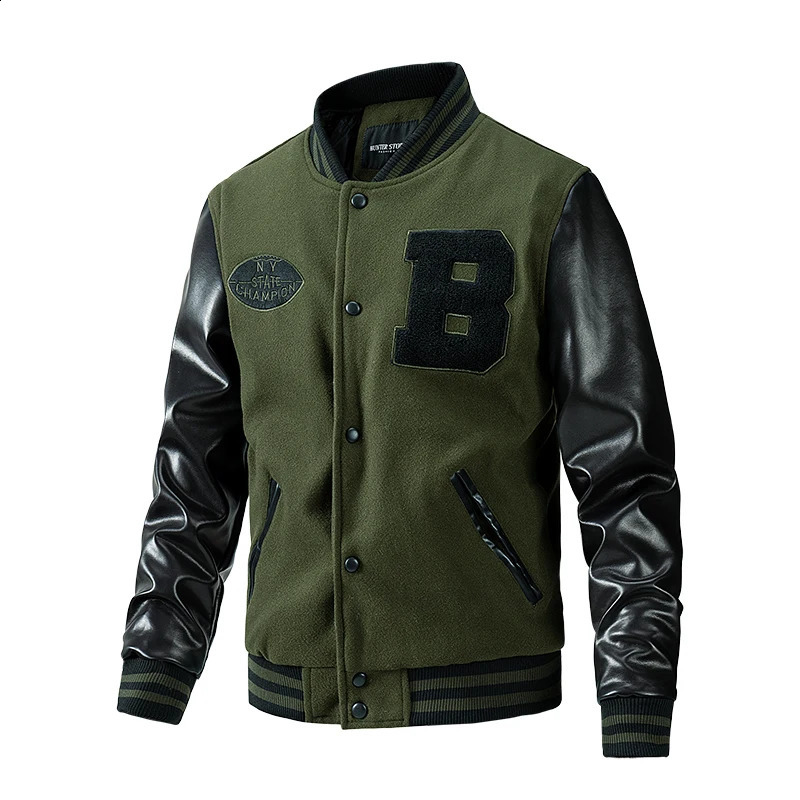 Autumn and Winter Coat Mens Clothes Loose Fashion Baseball Suit Trend Senior High School Uniform Outdoor Biker Travel Jacket 240816