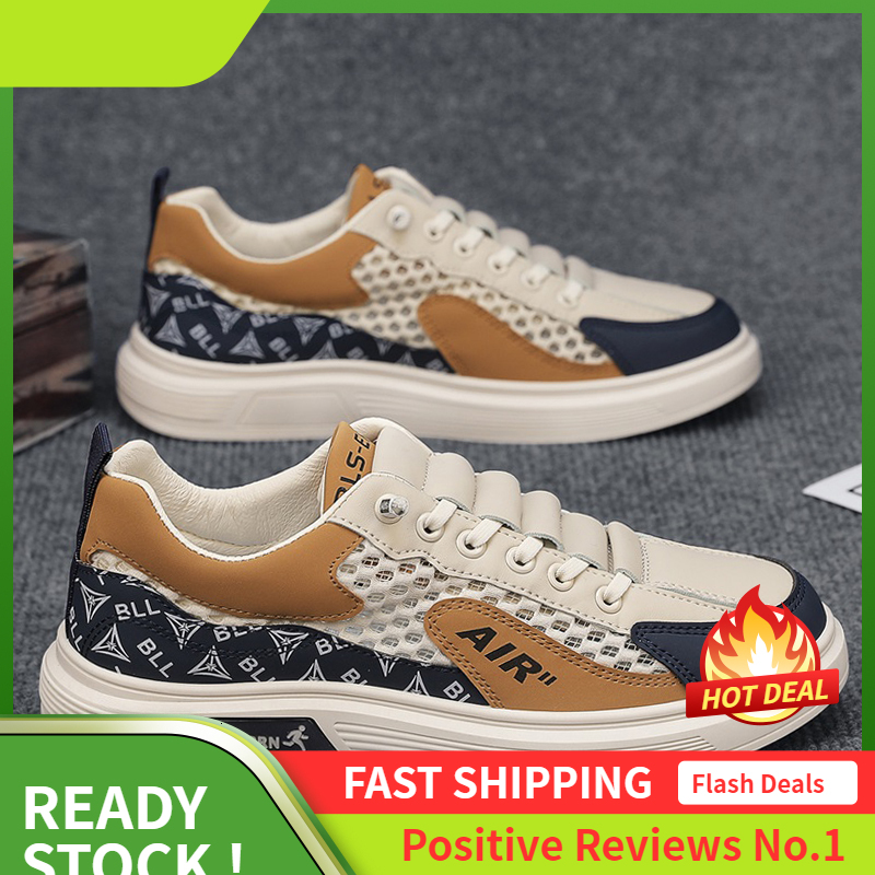 Ddmyoutdoor Z Large Mesh Board Casual White Fashionable Thick Soled Versatile Student Trendy Outdoor Shoes