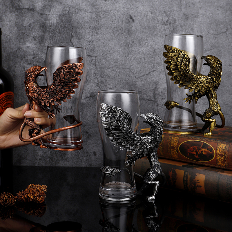 High-end creative personality Griffon glass beer glass high-end craft brewed large capacity