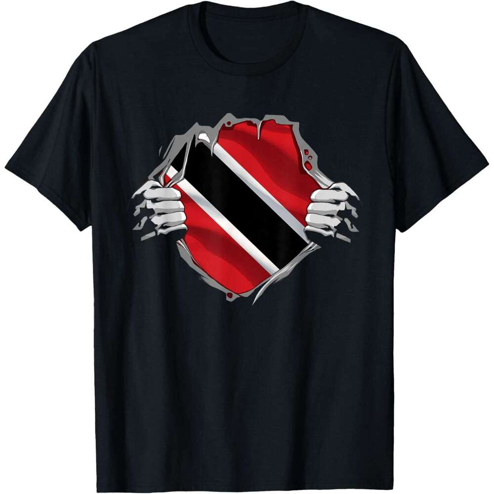 25ss Casual T shirt for Mens Trinidad and Tobago Clothing Trini Flag Roots Trinidadian T-Shirt Shirts Tshirt Graphic Tee Tops Clothes Short sleeve Fre