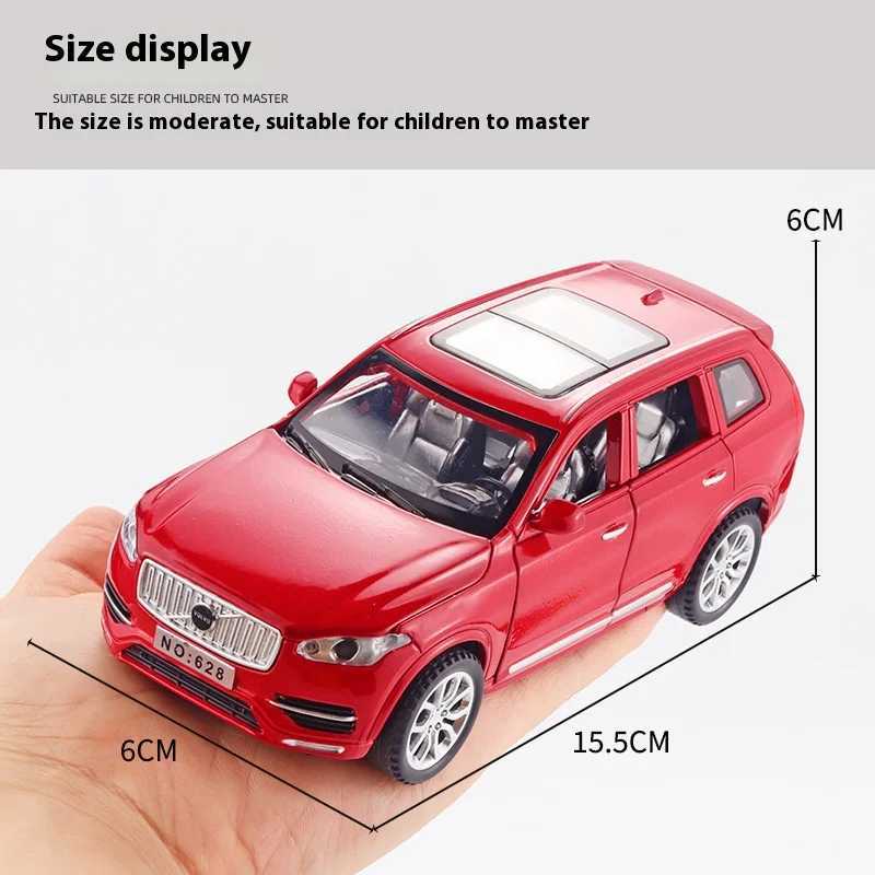 Free shipping 1 32 VOO XC90 SUV Alloy Diecast Metal Model Sound Light Children Toys Car Central Control Ornaments Gift For Kids