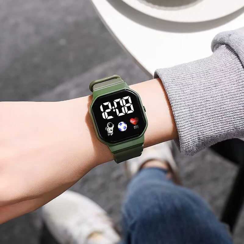 Digital Watch for Boys Girls Kids Electronic LED Wrist Watch Fashion Waterproof Sports Clock Student Child Simple Watches Y240809