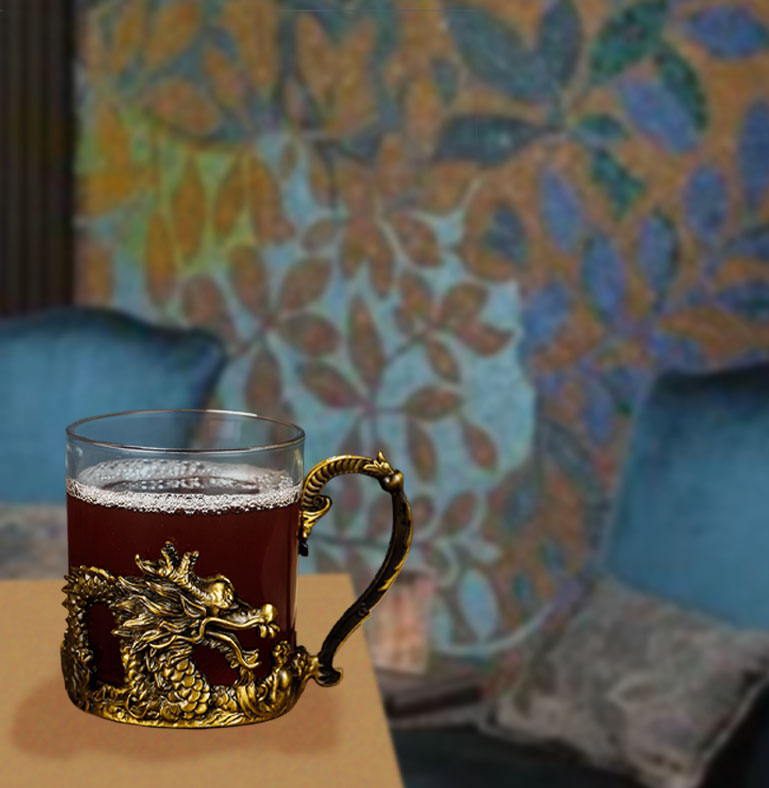 Whiskey Classic Dragon Head glass Brandy Glass Bar Special beer mug