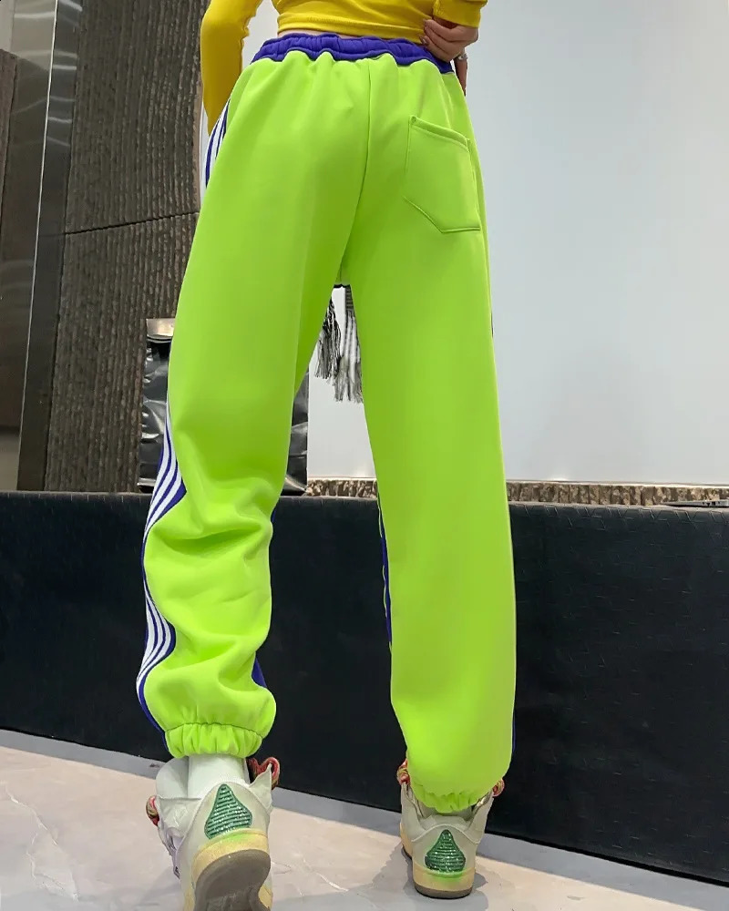 Tie Dye Graffiti Print Hip Hop Pants Women Y2k Clothes Sweatpants Casual Elastic Waist Jogger Pants Vestidos Streetwear 2024 240809