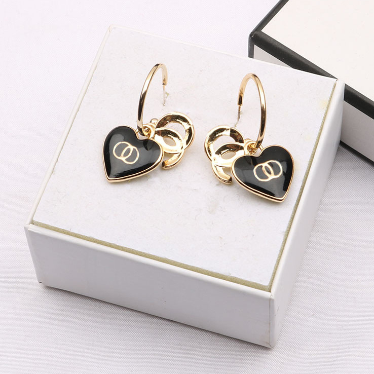 Simple Round Designers Letters Stud Big Gold Hoop Earring Geometric Famous Women 925 Silver Crystal Rhinestone Pearl Earrings Wedding Party Luxury Jewerlry Gift