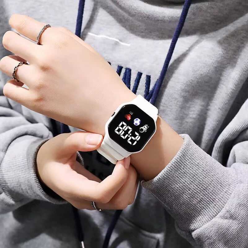Digital Watch for Boys Girls Kids Electronic LED Wrist Watch Fashion Waterproof Sports Clock Student Child Simple Watches Y240809