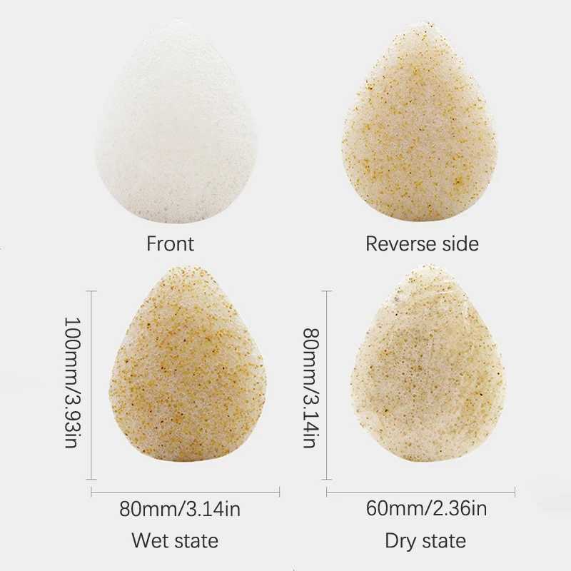 Makeup Konjac Sponge Exfoliator Cleaning Konjac Sponge Natural Konjac Puff Facial Cleaning Sponge W240809