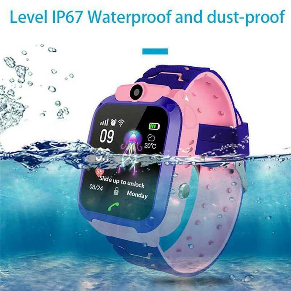 2026 Children Kids Gift Q12 Childrens Smart baby product SOS Phone Watch 2G SIM Card Ip67 Waterproof Location Tracker Kids Smartwatch For IOS Android 