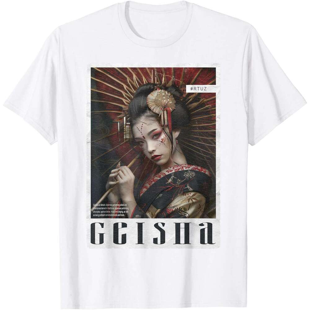 T shirt for Mens classical Asia Japan Woman Vintage Culture Tokyo Geisha T-Shirt Shirts Tshirt Graphic Tee Casual Tops Clothes Short sleeve