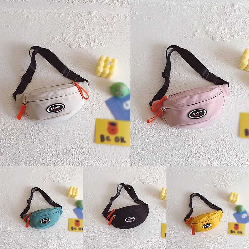 Boys Handsome Chest Bag Korean Kids Trend Messenger Bag Childrens Leisure Shoulder Package Mobile Phone Handbag Girl Fanny Pack Y240809