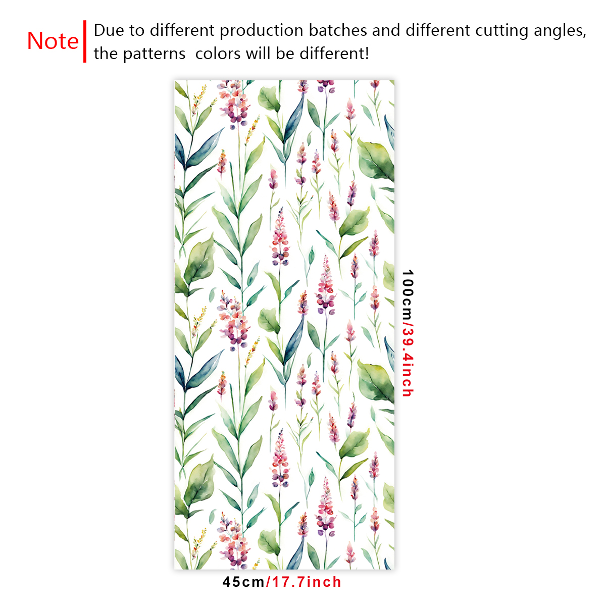 Cross border wallpaper green plants floral patterns vintage personality watercolor lavender style waterproof and moisture-proof home decoration