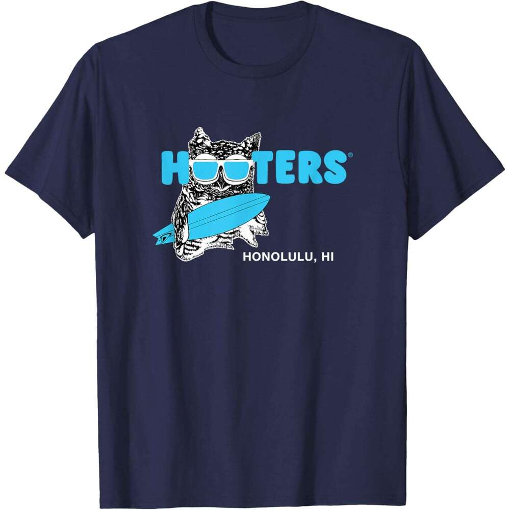 2025S Fashion Designer T Shirt For Mens Hooters Honolulu T Shirt Shirts Tshirt Graphic Tee Casual Tops Clothes Short Sleeve