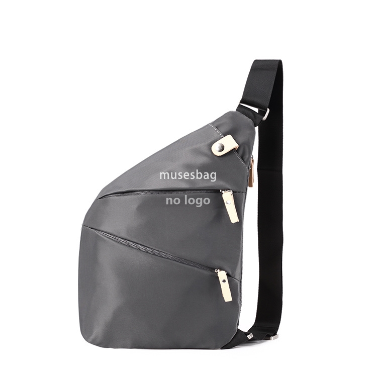New trend leather men's chest bag Korean version multi-functional single shoulder oblique cross bag men's sports and leisure waist pack whol