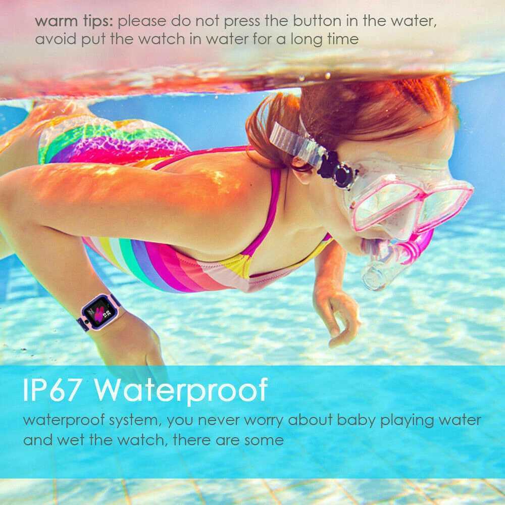 Q12 Kids Smart Call Phone Watch Waterproof Mother Children GPS Monitor Boy Girls SOS Child Sports Digital Watches Tracker Y240809