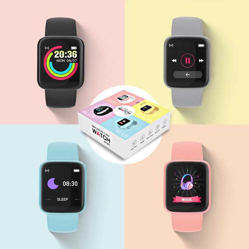 Childrens Wrist Watch Kid Smart Watch Fitness Tracker Heart Rate Monitor Blood Women Digital Led Bracelet Boy Girl Wristwatches Y240809