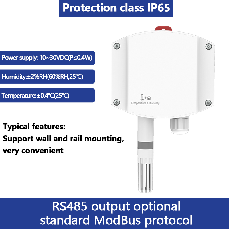 Industrial wall-mounted without screen temperature and humidity transmitter environmental sensors intelligent monitoring toxic and hazardous gas monit