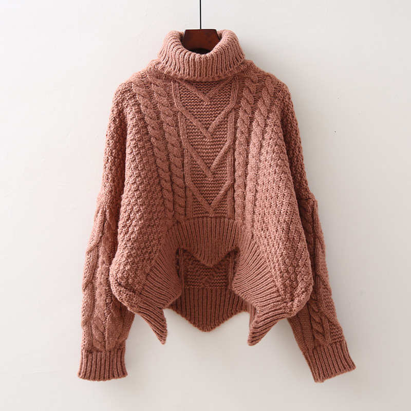 Women's Fried Dough Twists women's collar loose high waist blouse thick sweater dongdumaoyi