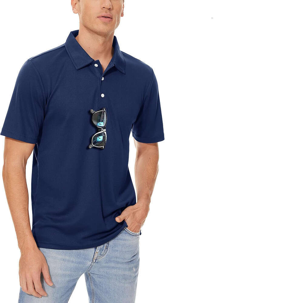 Fashion Mens Polo shirt Buttons Casual Work T Shirts Quick Dry Golf Shirt Jersey Outdoor Performance Polos shirts tshirt Casual tops summer clothes Sh