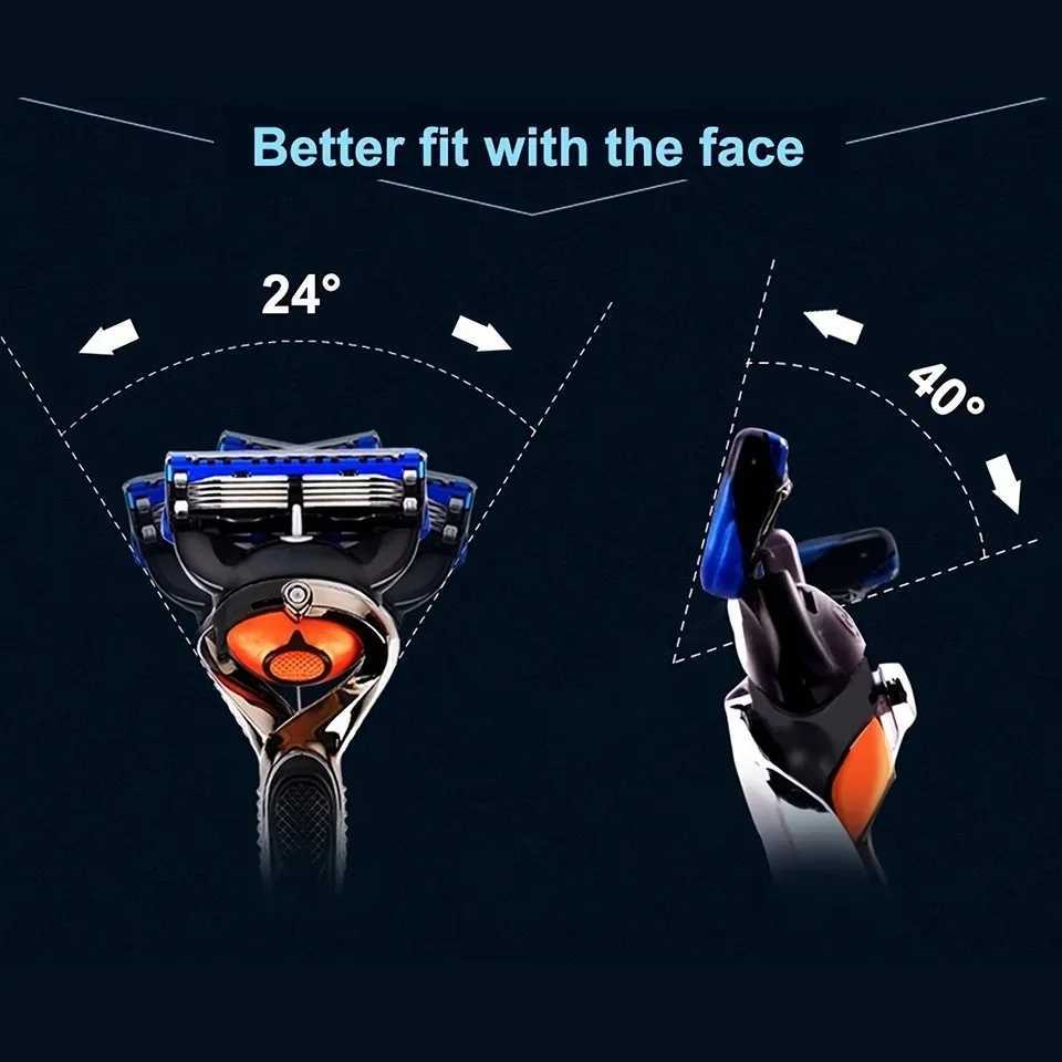 5-layer razor blades washable and replaceable classic manual razor blades for men sharp blades that will not harm the skin W240809