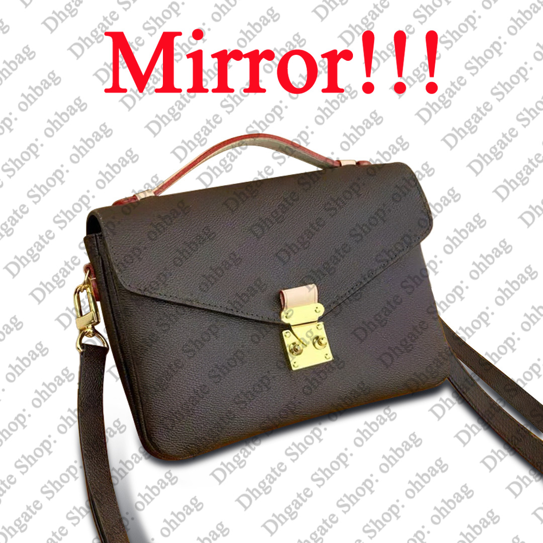 12A Designer Bag Small Metis Bags Messenger Flap Bag for Women 25cm Handle Bag Crossbody Purse Luxury Handbags Coated Canvas Shoulder Strap Bag with Box