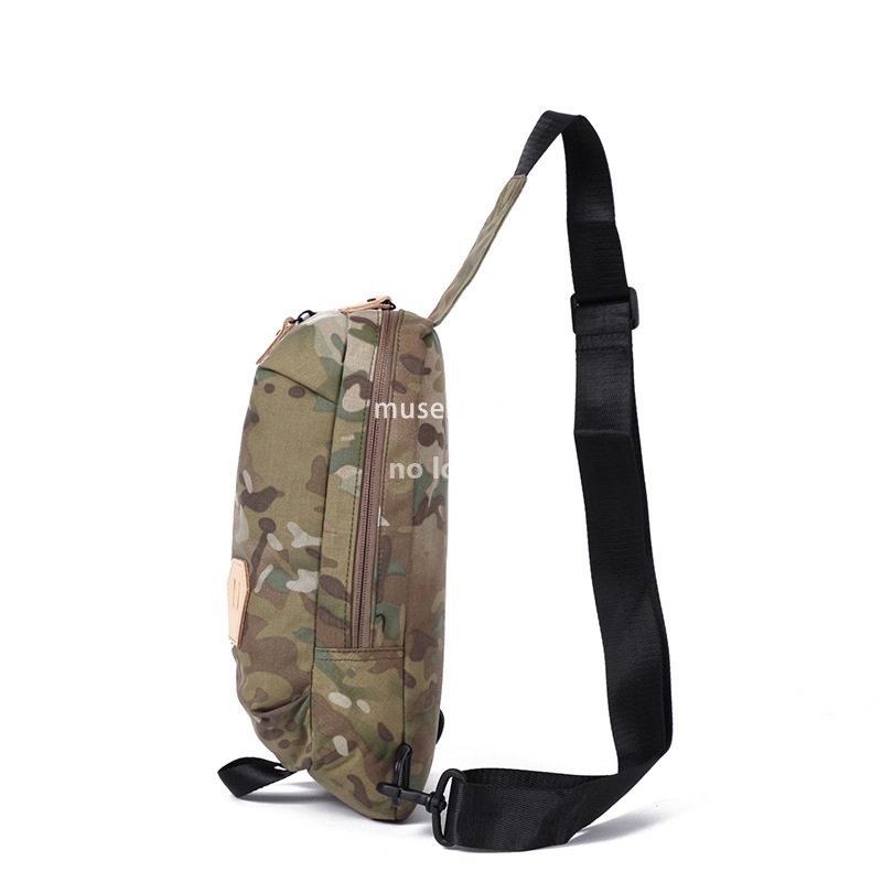 New men's chest bag crossbody bag Women's wear resistant storage bag shoulder backpack Outdoor retro student backpack