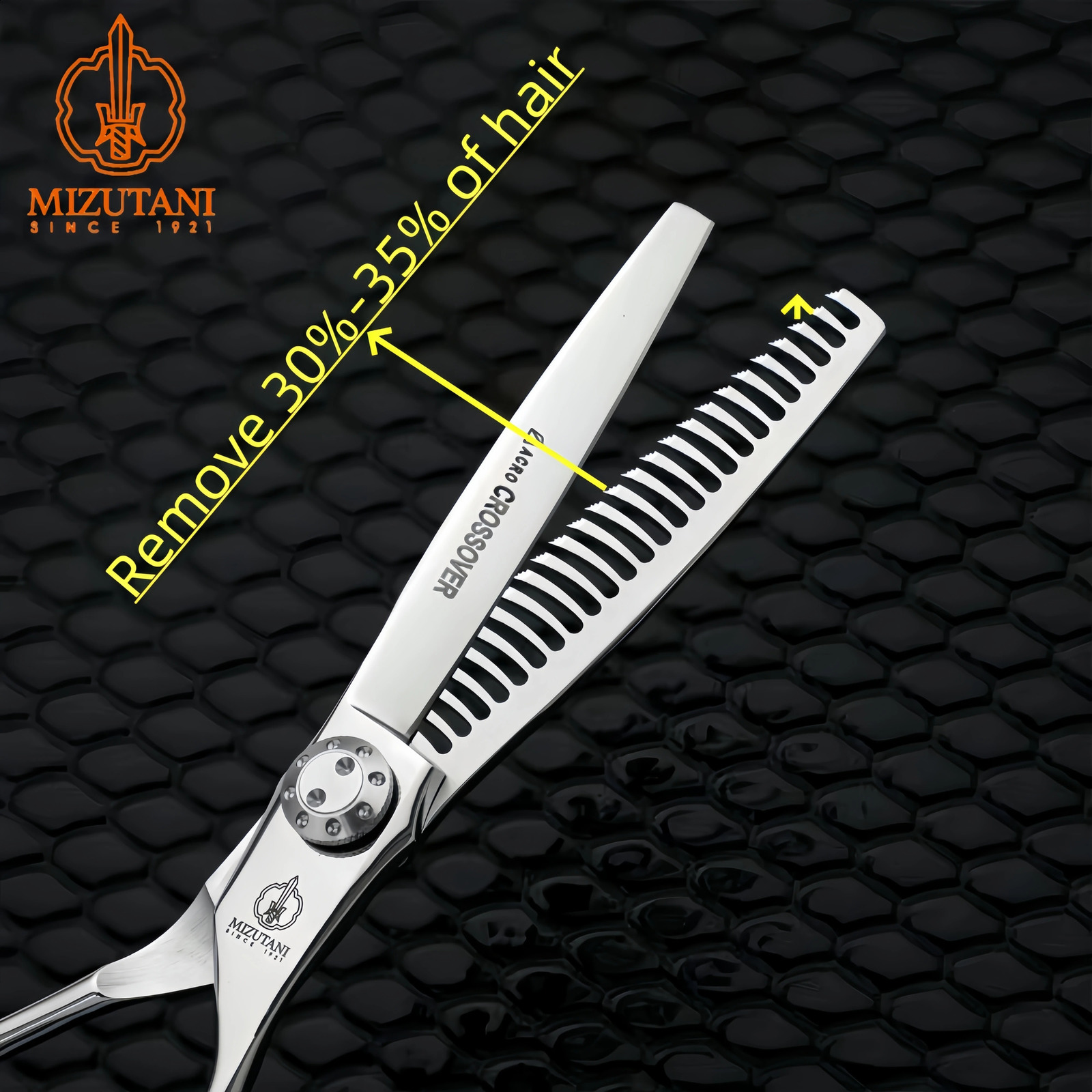 Mizutani Professional Barber Scissors for thinning hair The teeth in the opposite direction 10%-50% 440C 5.5-6-6.5-7 240805