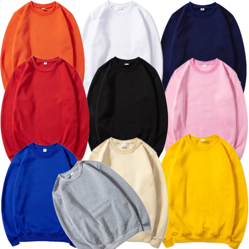 Casual sweatshirt menswomens hoodie Pullover Streetwear solid hiphop basic 240809
