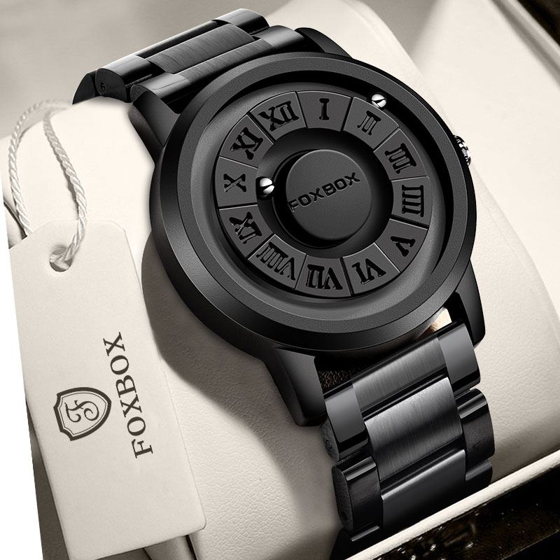 LIGE watch, precision steel strip, motion magnetic suspension ball bearing watch, multifunctional waterproof quartz watch