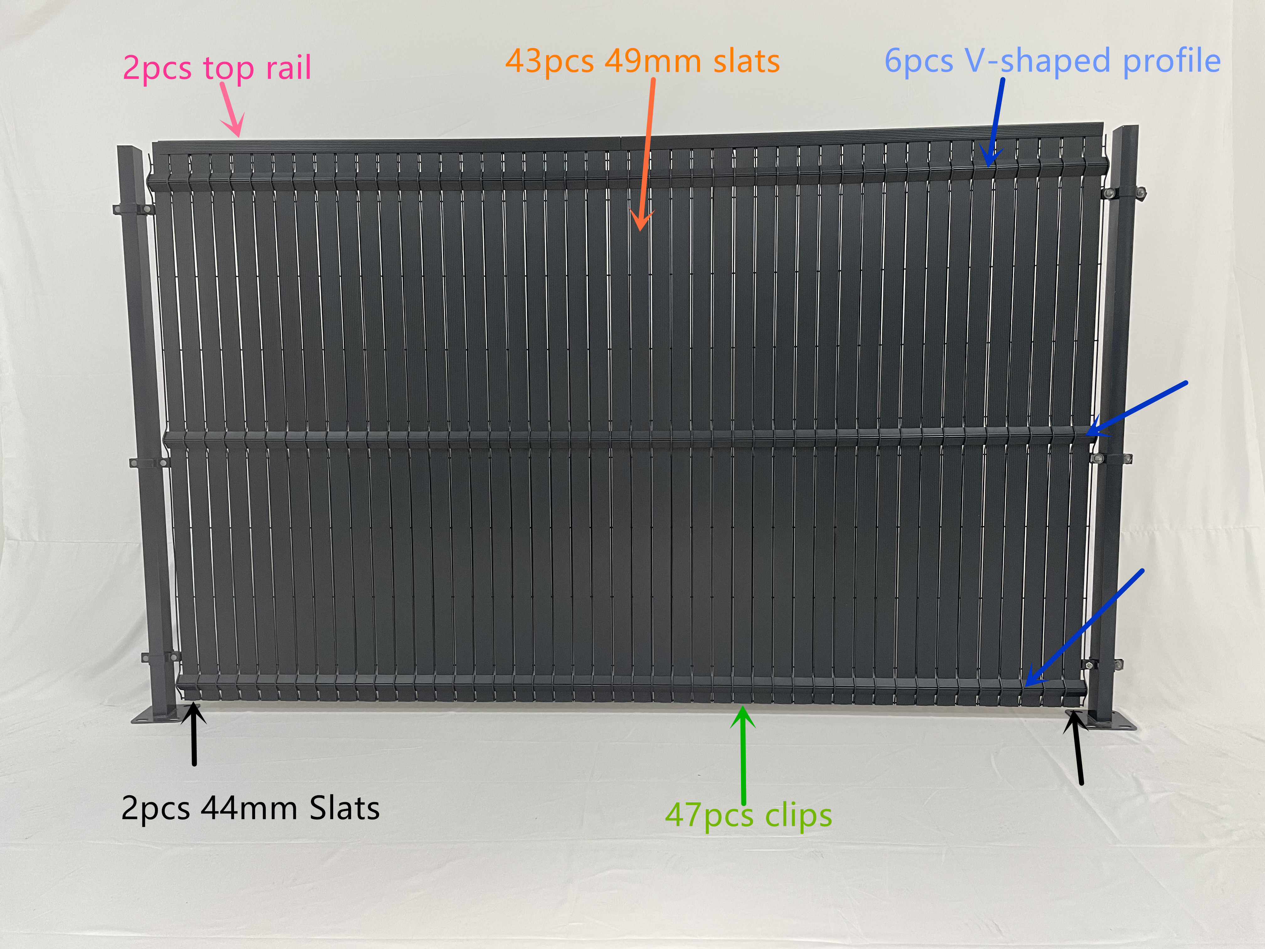 PVC plastic board hollow board partition board hollow board plastic profile fence board garden courtyard fence board