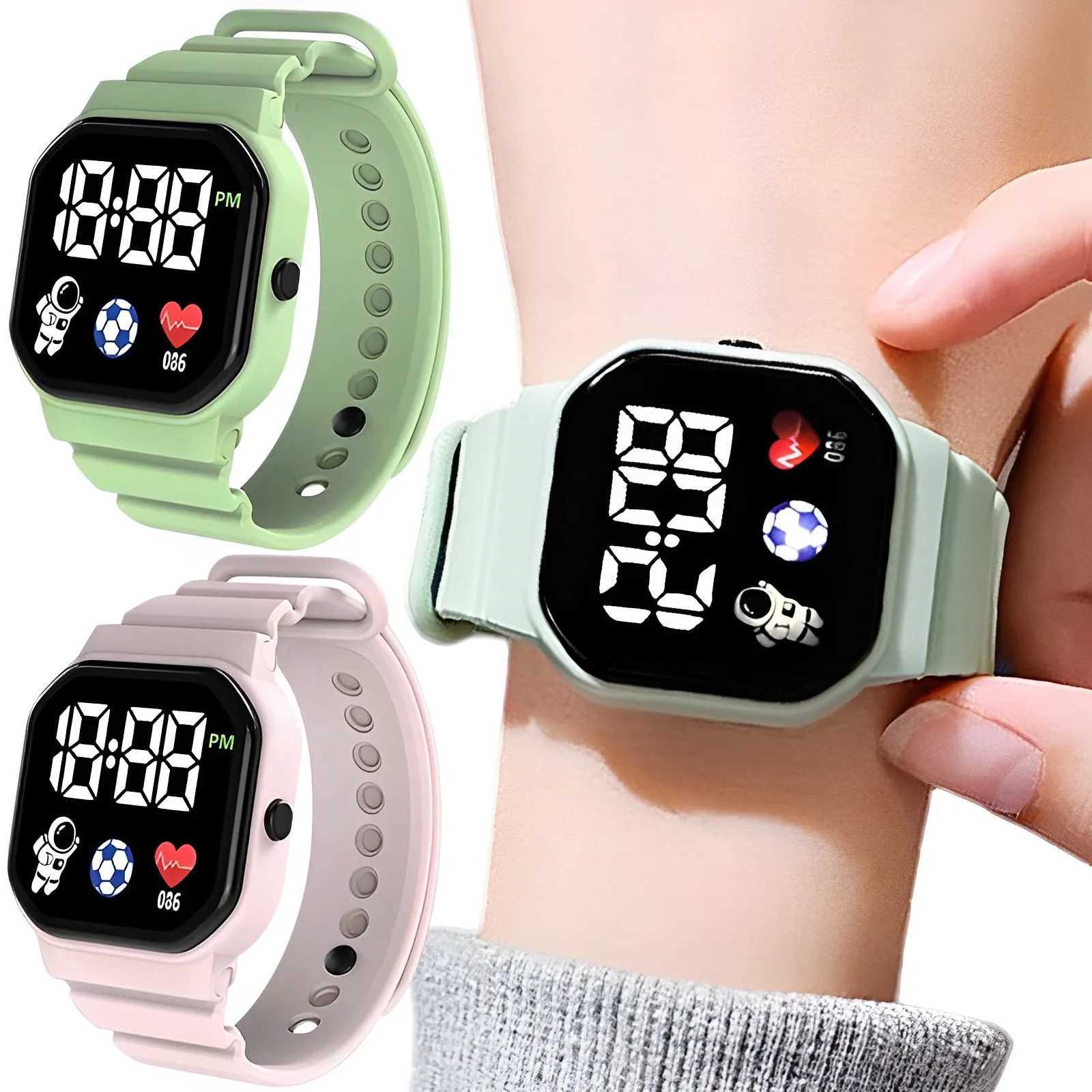 Digital Watch for Boys Girls Kids Electronic LED Wrist Watch Fashion Waterproof Sports Clock Student Child Simple Watches Y240809