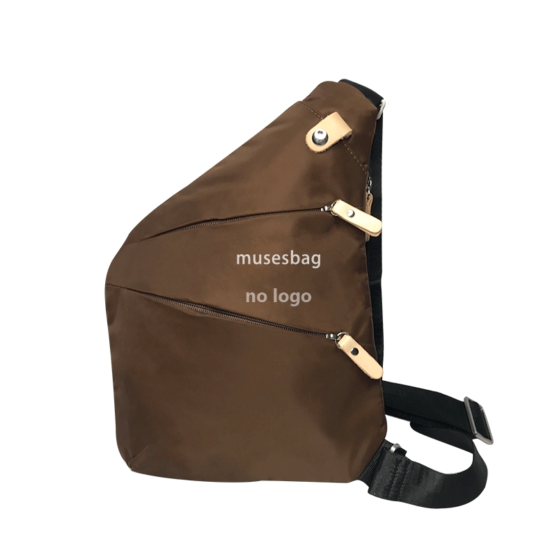 New trend leather men's chest bag Korean version multi-functional single shoulder oblique cross bag men's sports and leisure waist pack whol