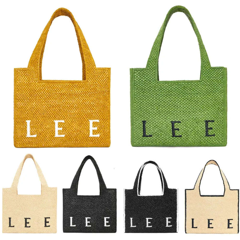 High capacity shopper Shoulder Womens Designer embroidery Font Tote Raffias overnight gym Clutch bags Summer Crossbody mens Straw beach weave hand bag