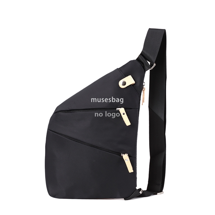 New trend leather men's chest bag Korean version multi-functional single shoulder oblique cross bag men's sports and leisure waist pack whol