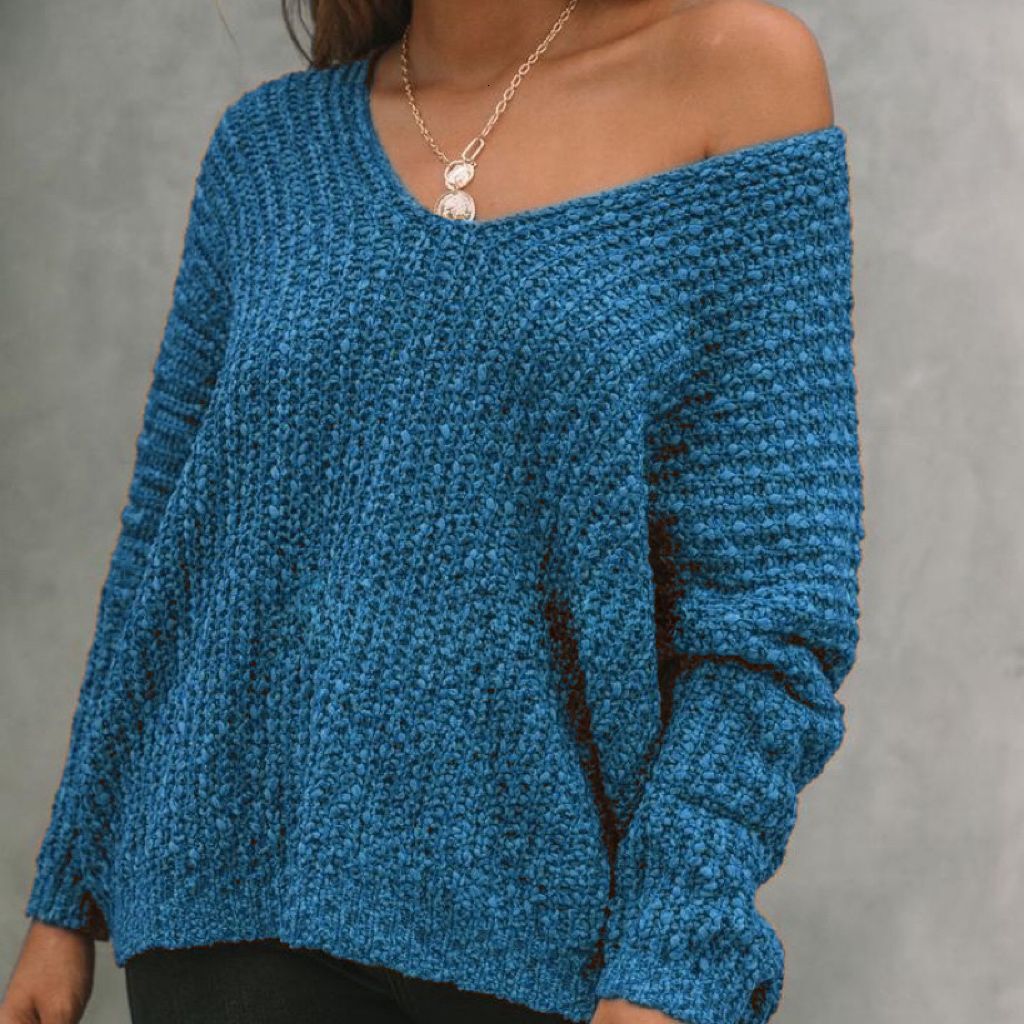 Winter new knitted hollow bottom with feminine temperament, commuting pullover, plus size solid color sweater for women dongdumaoyi