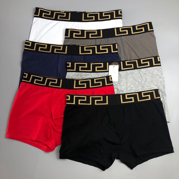 underpants designer m 2xl mens boxer briefs men 100%cotton versacelies versace2 breathable 6 pieces/box sexy comfortable underwears