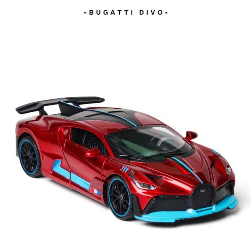 Free shipping 1 32 Bugatti Divo Metal Alloy Diecasts Toy Vehicles Miniature Model Car Toys For kids Christmas Gift