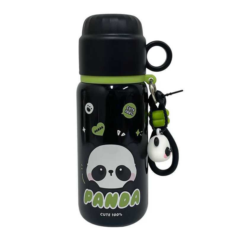 Panda series fashionable handle thermos with built-in pouring cup lid independent red panda pendant water cup dual drinking cupCL240809