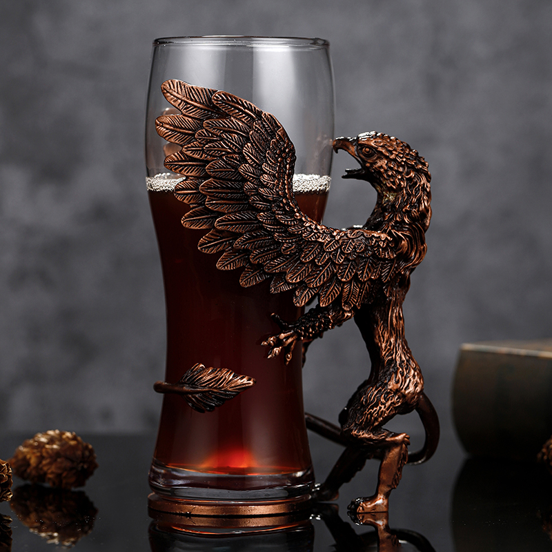 High-end creative personality Griffon glass beer glass high-end craft brewed large capacity