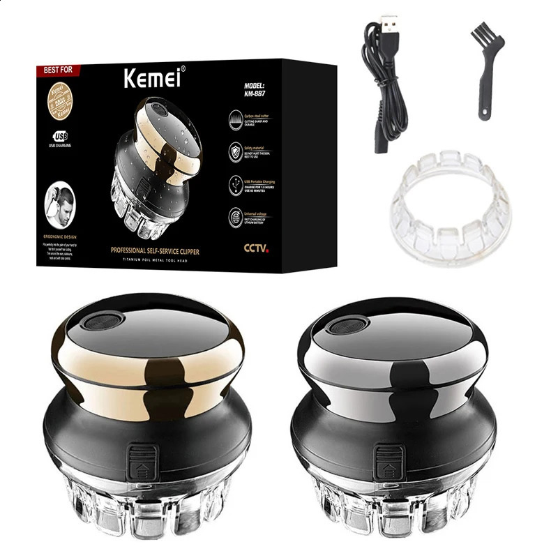 Self cut Rotary Even Cut Hair Clipper UFO Electric For Men Washable Rechargeable Hair Trimmer Machine Haircut Short cut 240806