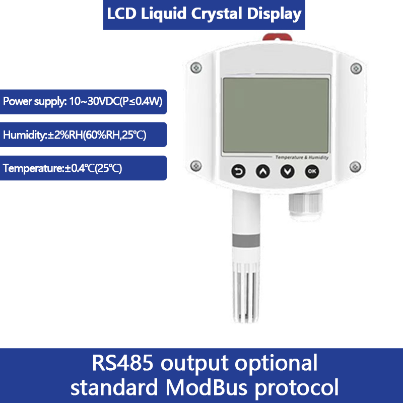 Industrial wall-mounted LCD temperature and humidity transmitter environmental sensors intelligent monitoring toxic and hazardous conventional gas mon