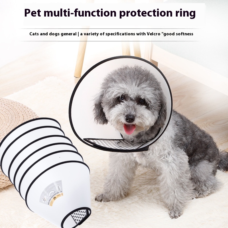 Transparent scratch bite resistant cat and dog Elizabeth circle beauty cover, medication feeding protection circle, pet supplies