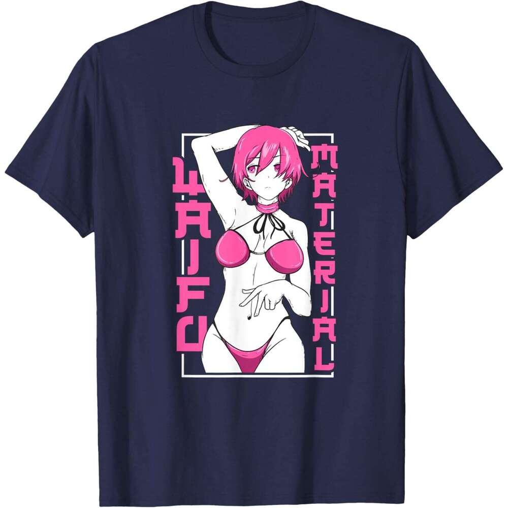 Casual T shirt for Mens Womens Japanese Anime Shirt Waifu Sexy Anime Girl Anime Lovers Weeb T-Shirt Shirts Tshirt Graphic Tee Tops Clothes Short sleev