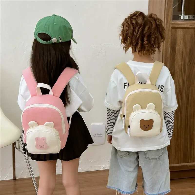 Korean Cute Childrens Backpack Toddler Safety Bag Loop Harness Kids Anti Lost Missing Child Prevention Leash Snack Kindergarten Y240809