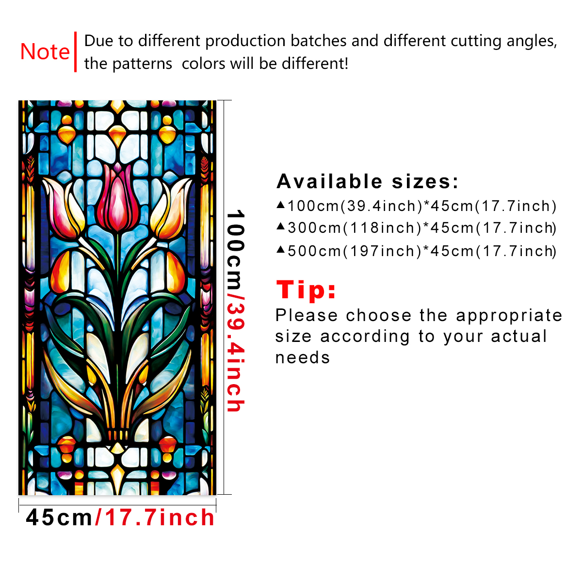 Retro frosted floral and green plant painted glass window style DIY home decoration suitable for home bathroom doors and windows