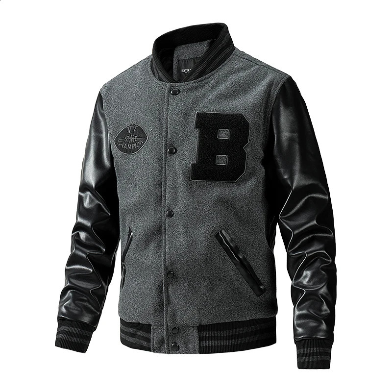 Autumn and Winter Coat Mens Clothes Loose Fashion Baseball Suit Trend Senior High School Uniform Outdoor Biker Travel Jacket 240816